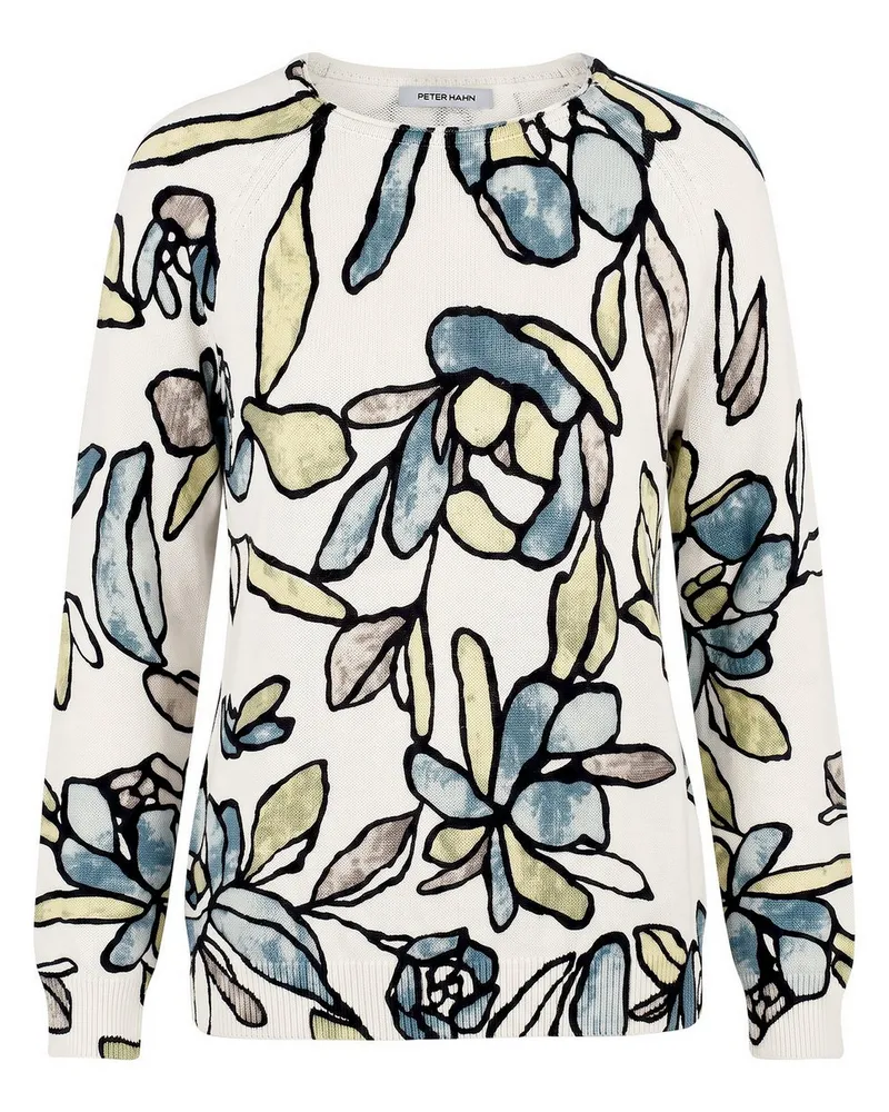 Peter Hahn Rundhals-Pullover  weiss Weiss