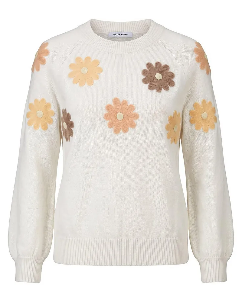 Peter Hahn Rundhals-Pullover  weiss Weiss