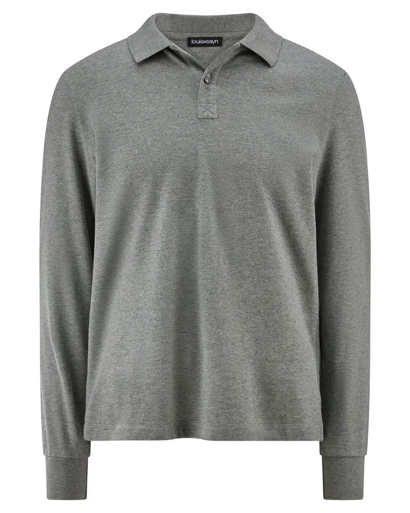 Louis Sayn Longsleeve-Polo  grau Grau