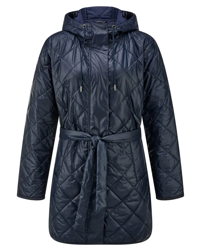 Peter Hahn Long-Steppjacke  blau Blau