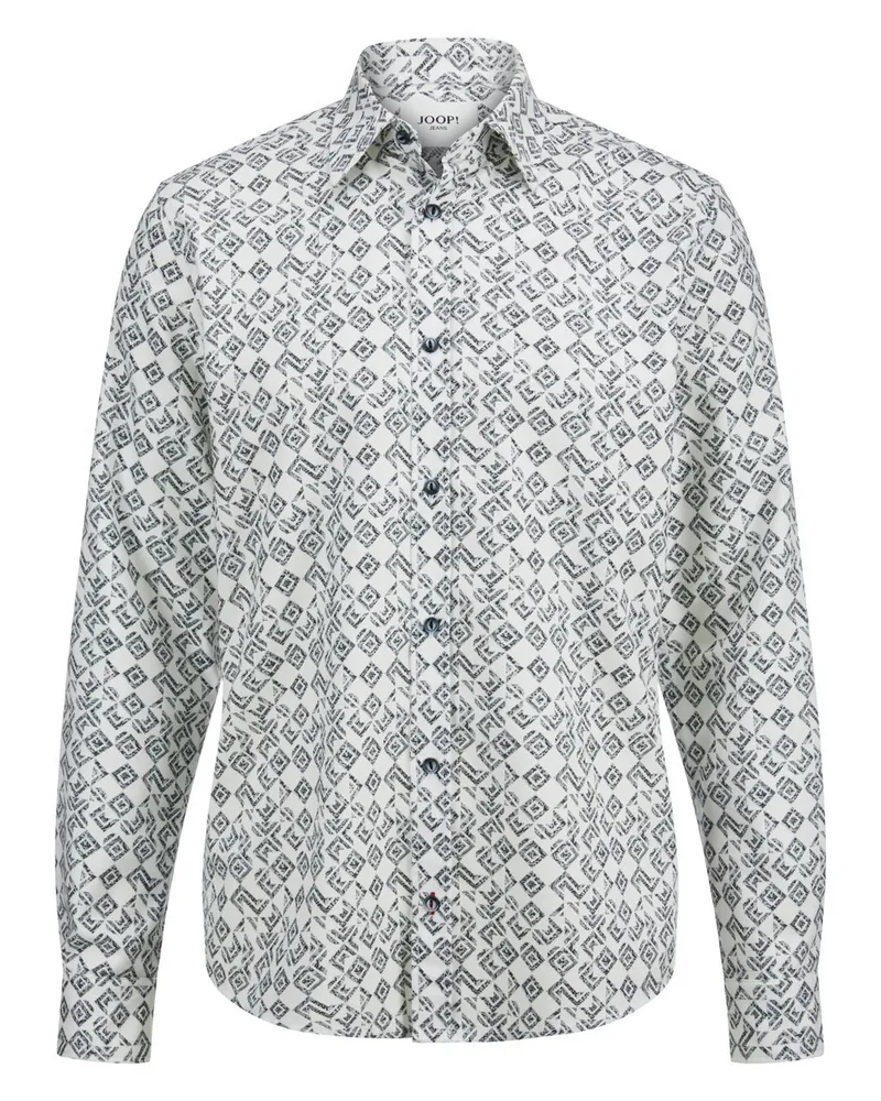 JOOP! Hemd  Jeans weiss Weiss