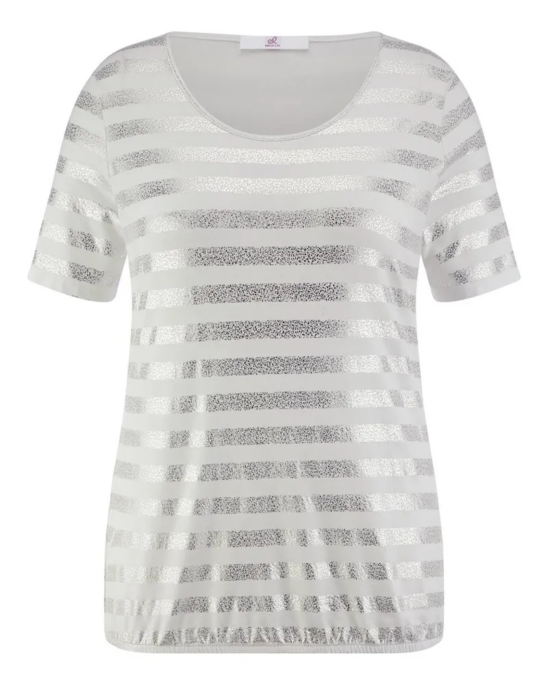 Emilia Lay Rundhals-Shirt  weiss Weiss