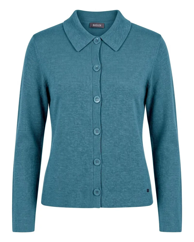 Basler Strickjacke  blau Blau