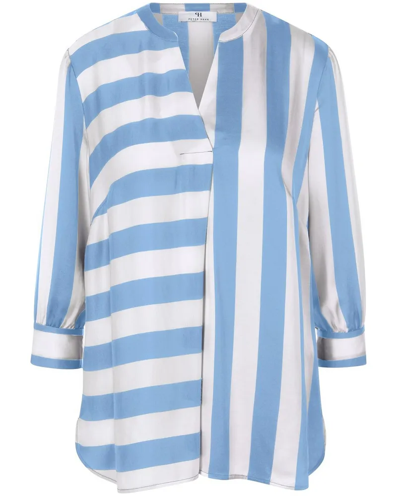 Peter Hahn Bluse V-Ausschnitt  weiss Weiss