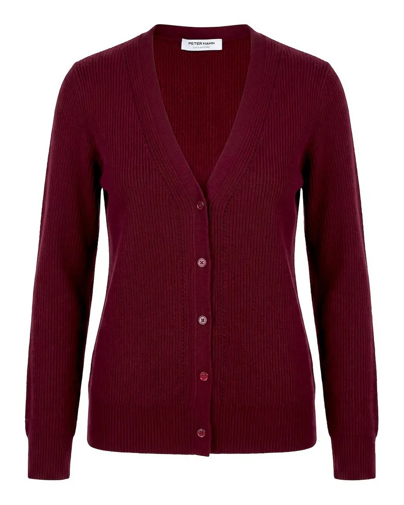 Peter Hahn Strickjacke  rot Rot
