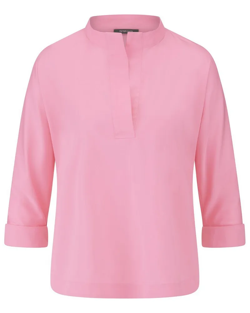 Peter Hahn Bluse Stehkragen  rosé Rosé