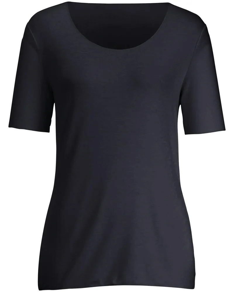 Peter Hahn Rundhals-Shirt langem 1/2-Arm  blau Blau