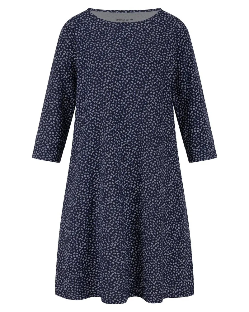 Green Cotton Kleid Ivy  blau Blau