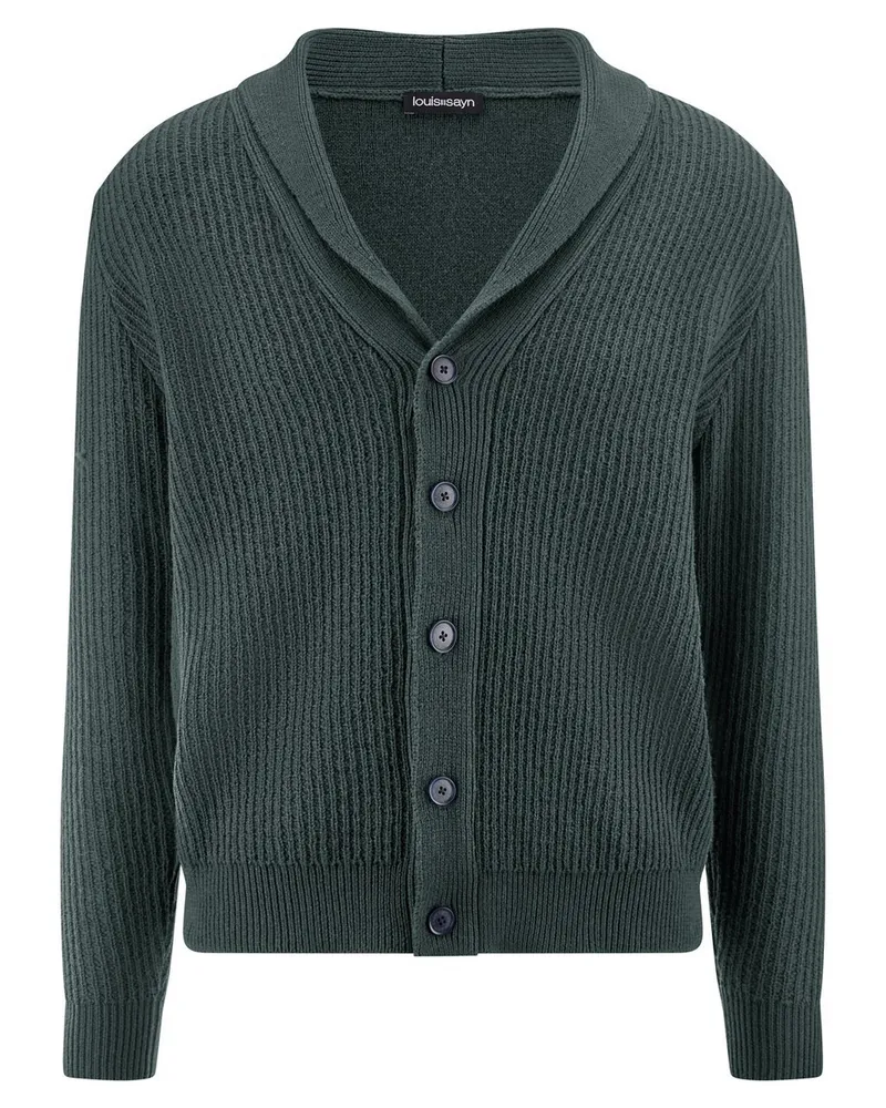 Louis Sayn Schalkragen-Strickjacke  grün Grün