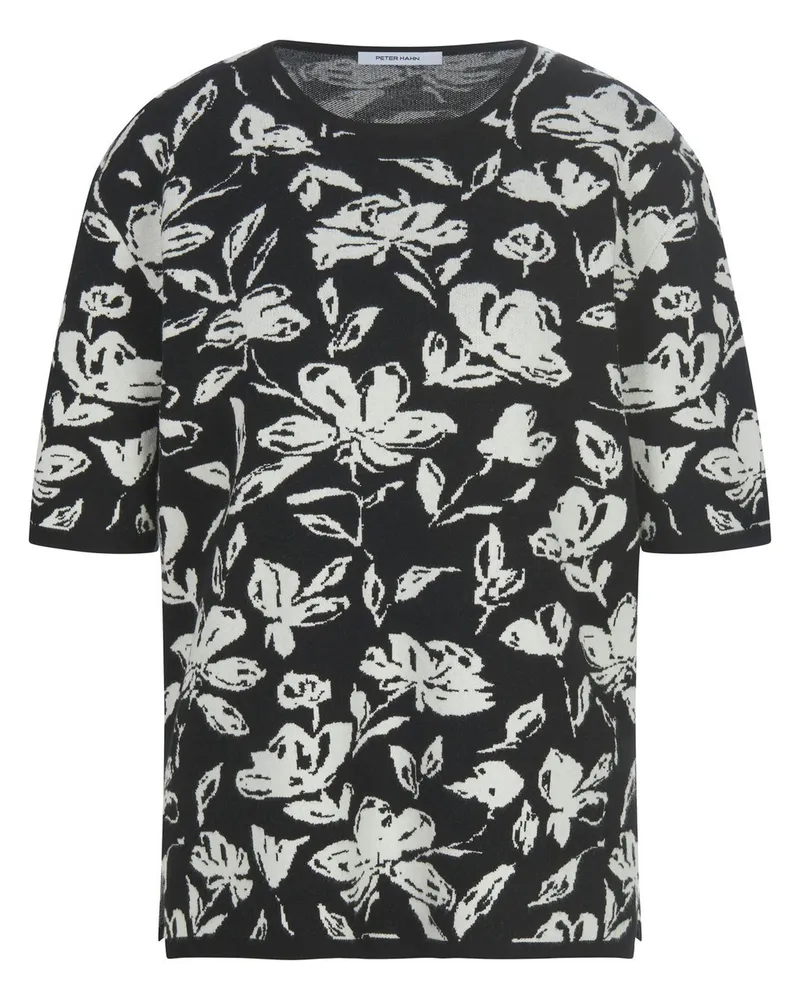 Peter Hahn Rundhals-Pullover  mehrfarbig Mehrfarbig