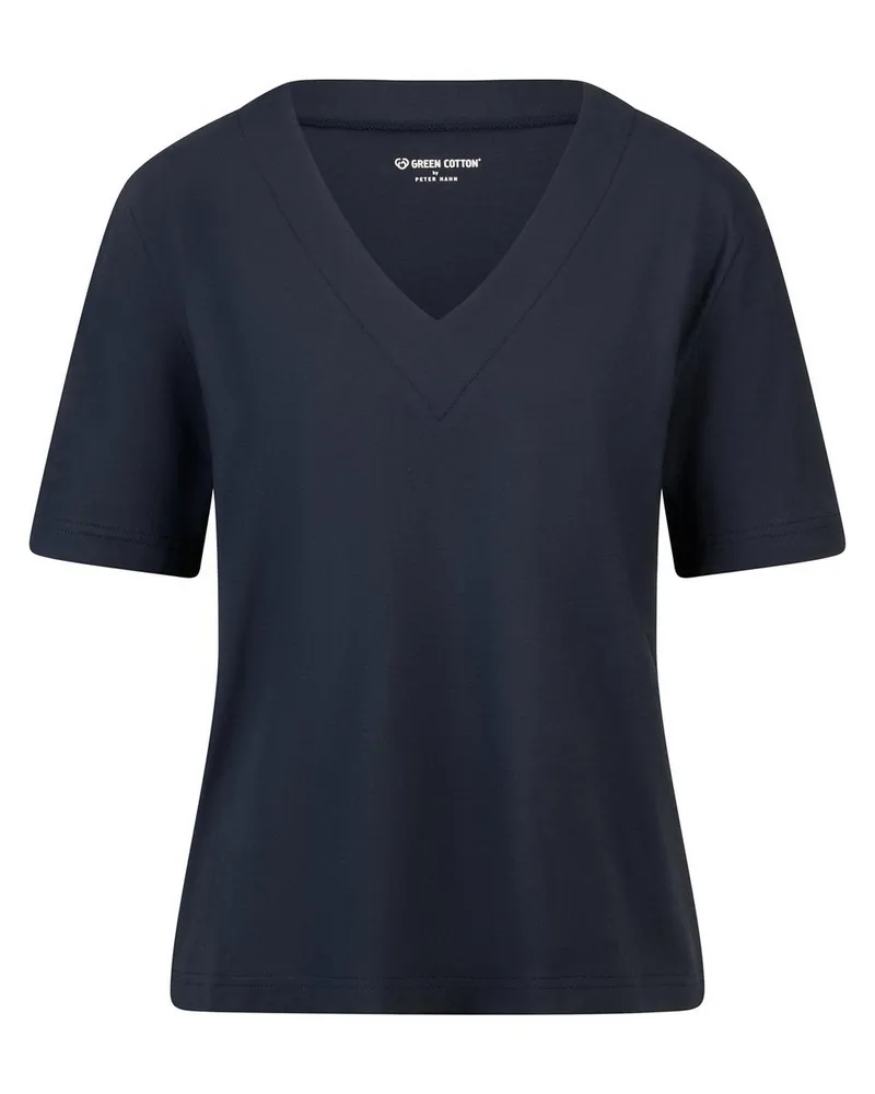 Green Cotton Shirt Karen  blau Blau