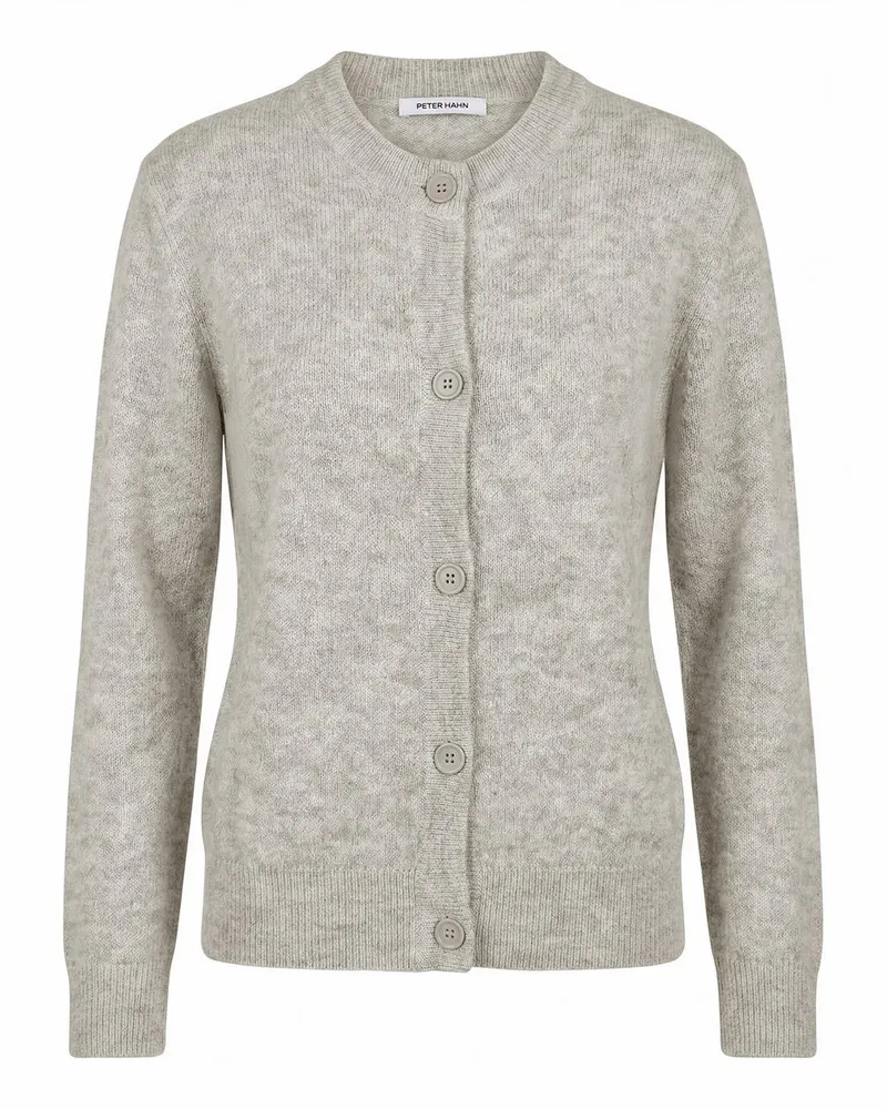 Peter Hahn Strickjacke  grau Grau