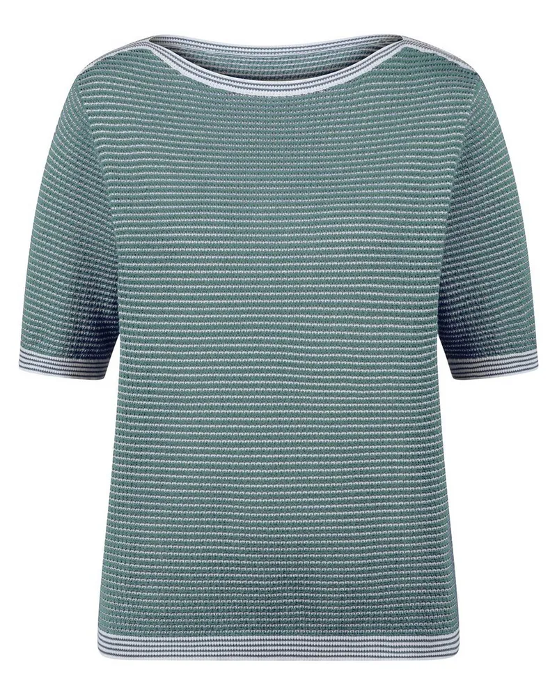 Peter Hahn Pullover U-Boot-Ausschnitt  grün Grün