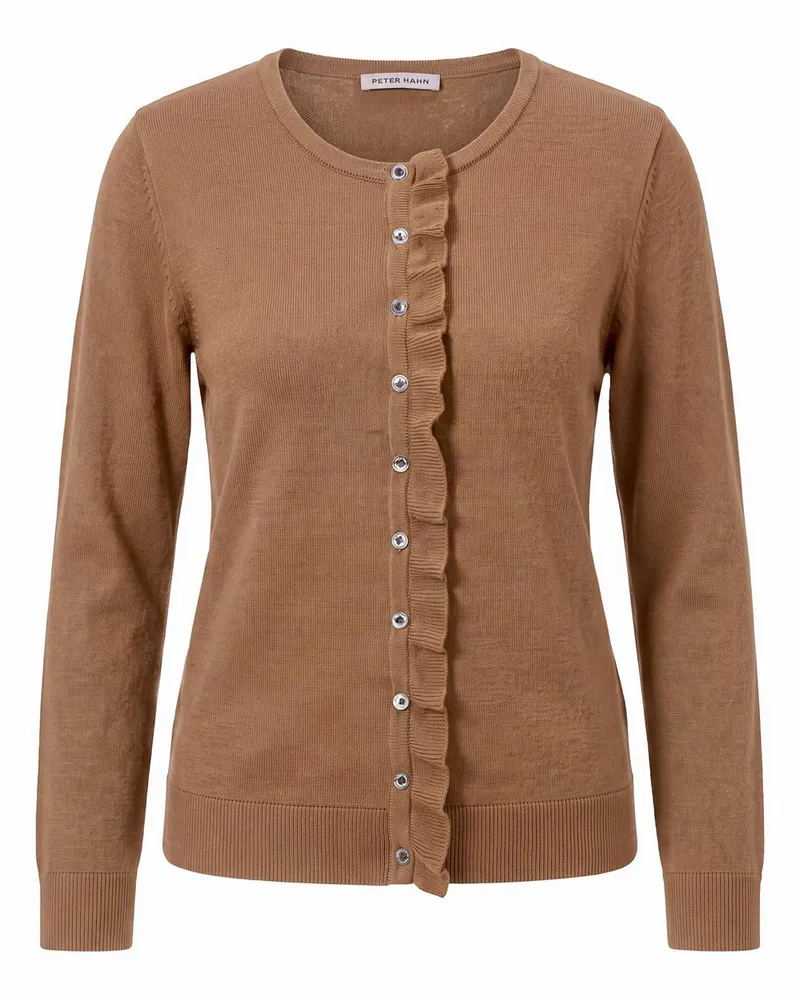 Peter Hahn Strickjacke  braun Braun