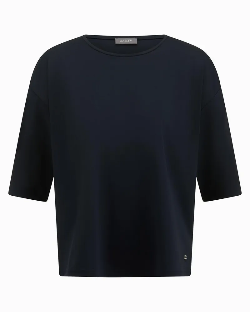 Basler Rundhals-Shirt  blau Blau