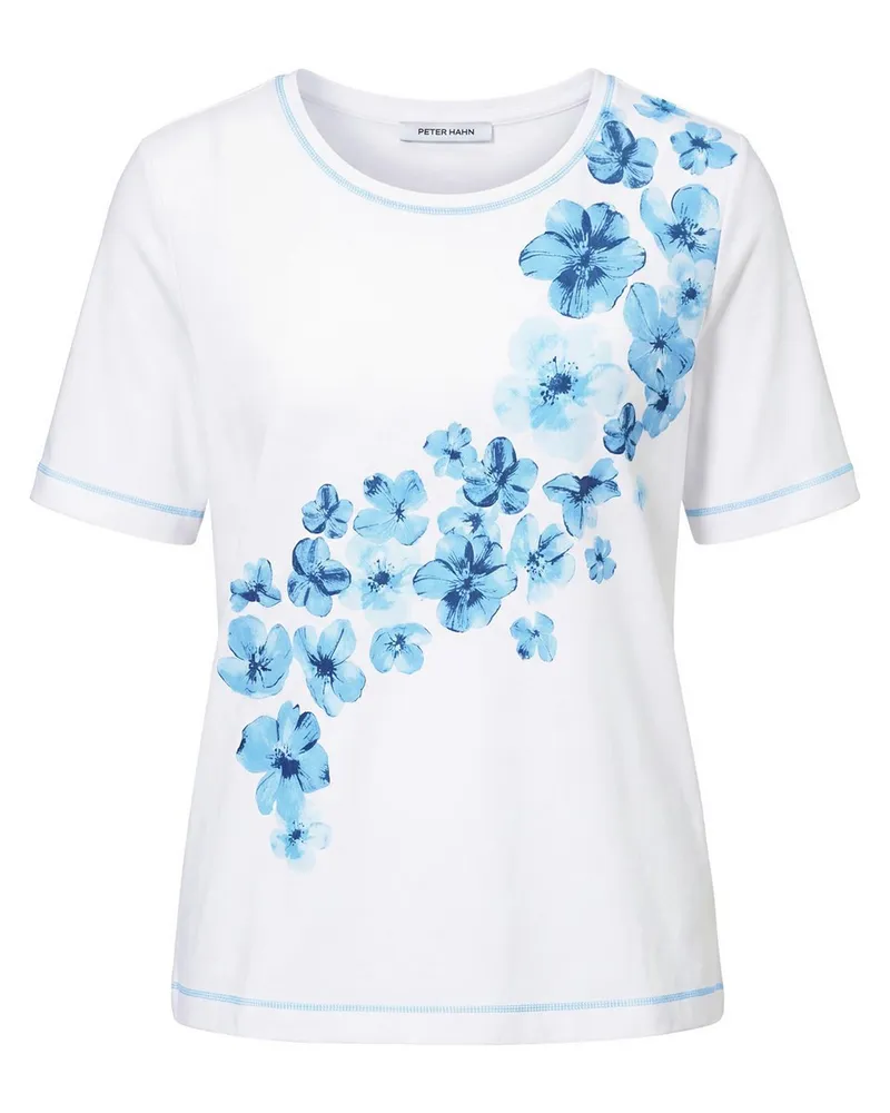 Peter Hahn Rundhals-Shirt  weiss Weiss