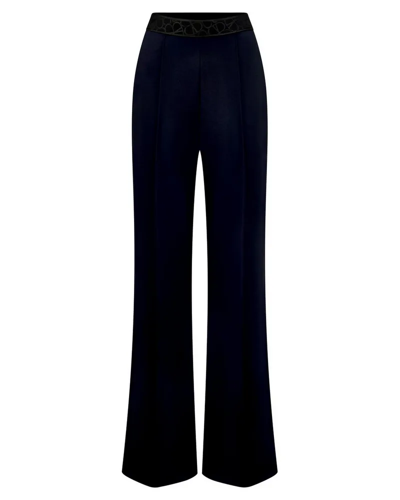 Basler Wide Fit-Jersey-Hose  blau Blau
