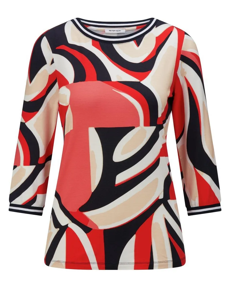 Peter Hahn Rundhals-Shirt 3/4-Arm  rot Rot