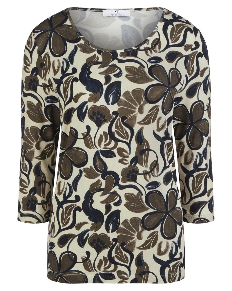 Peter Hahn Rundhals-Shirt 3/4-Arm  beige Beige