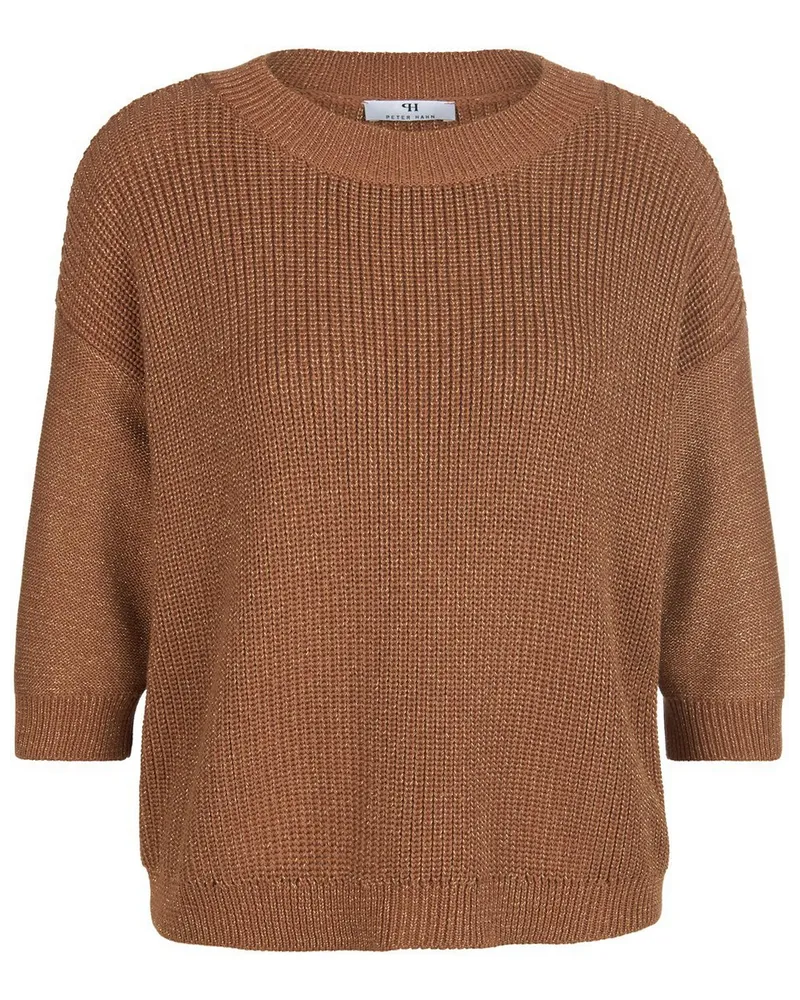 Peter Hahn Pullover 3/4-Arm  braun Braun