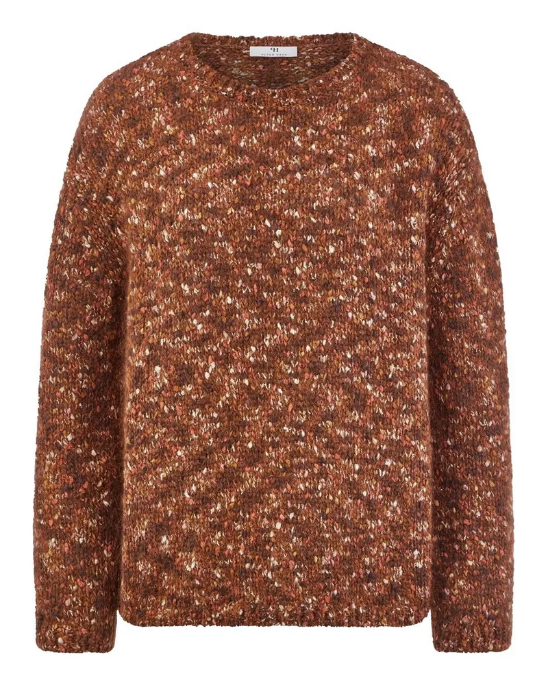 Peter Hahn Rundhals-Pullover  braun Braun