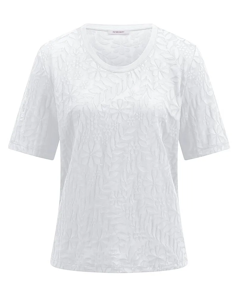 Peter Hahn Rundhals-Shirt  weiss Weiss