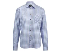 Kariertes Trachtenhemd  blau