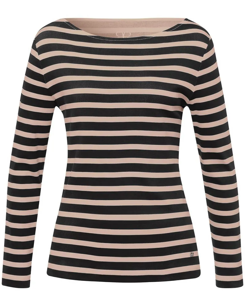 Basler Ringel-Shirt  schwarz Schwarz