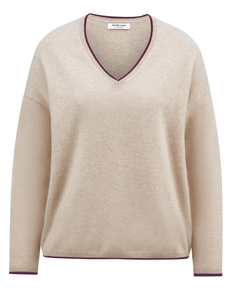 Peter Hahn V-Pullover  beige Beige