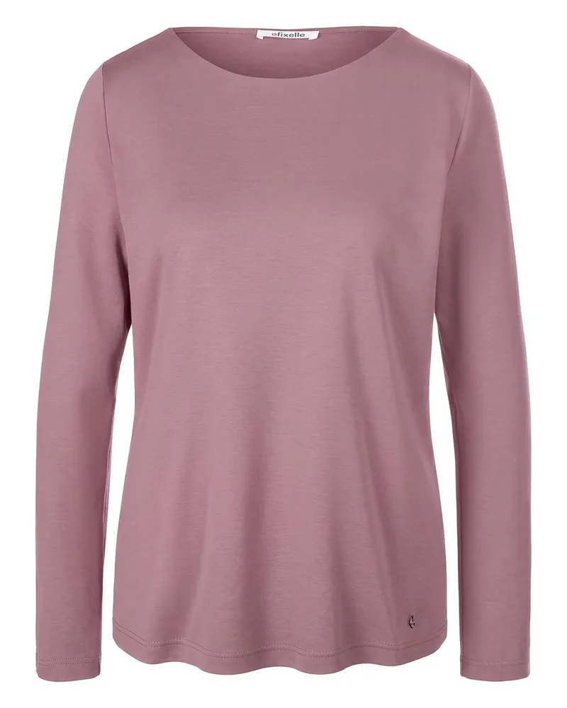 Efixelle Shirt U-Boot-Ausschnitt  rosé Rosé