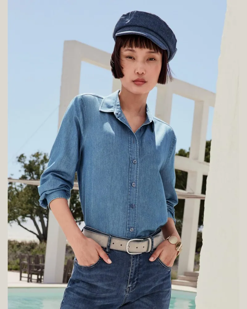 Peter Hahn Jeansbluse  denim Denim