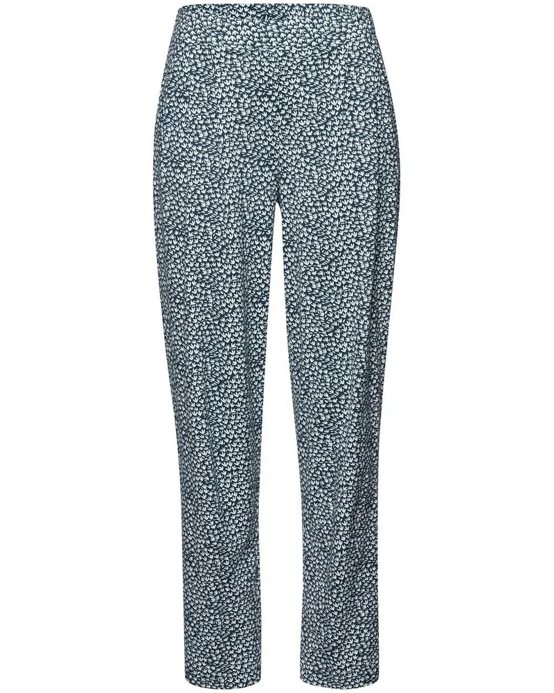 Green Cotton Knöchellange Bundfalten-Hose Karla  blau Blau
