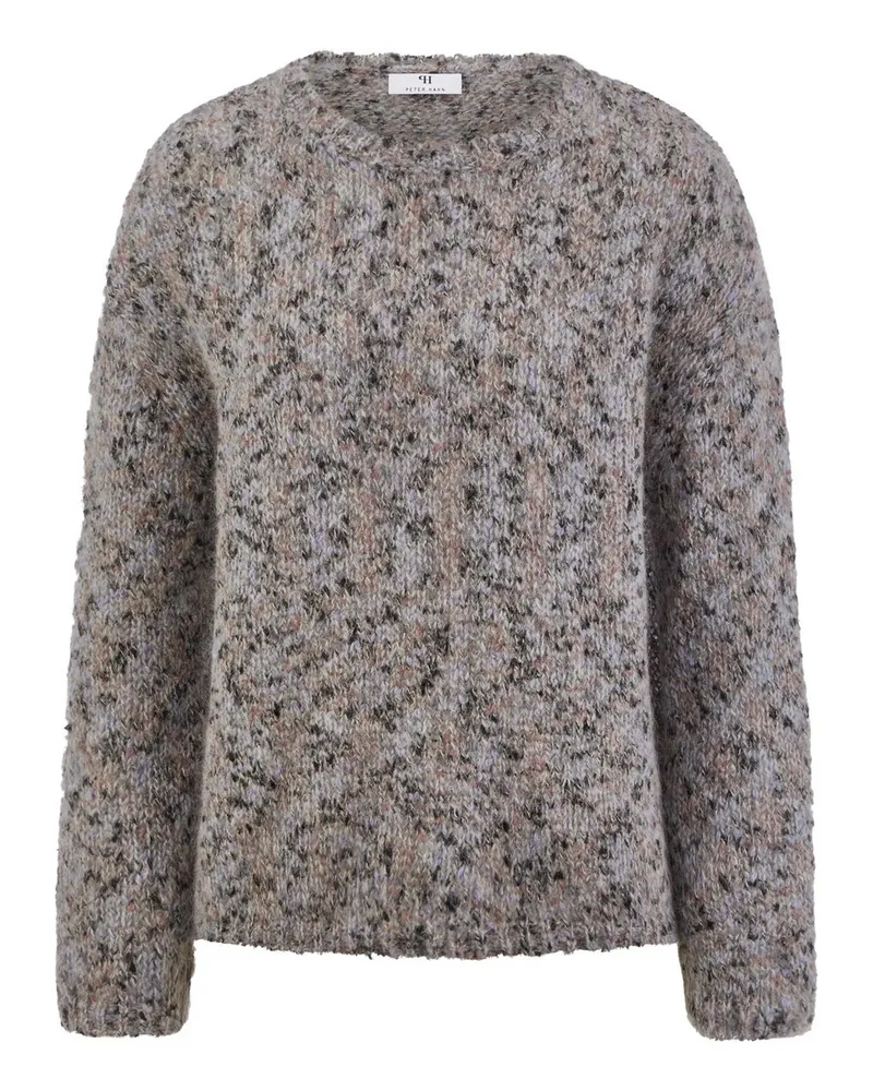 Peter Hahn Rundhals-Pullover  grau Grau
