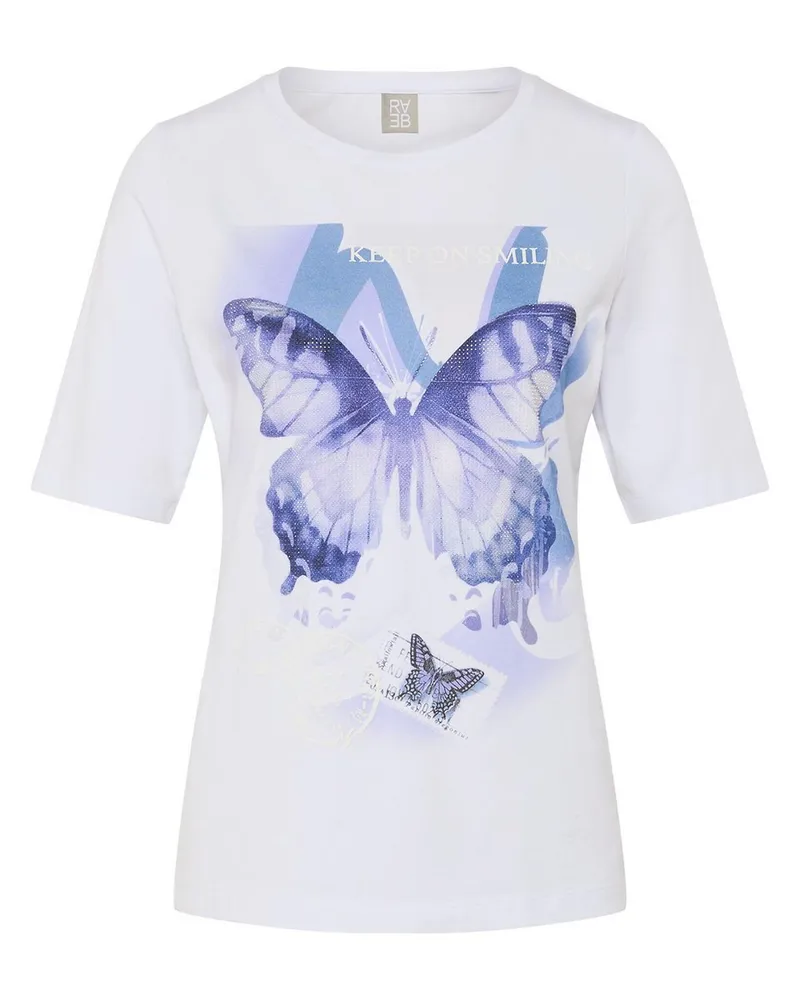 Rabe Rundhals-Shirt  weiss Weiss