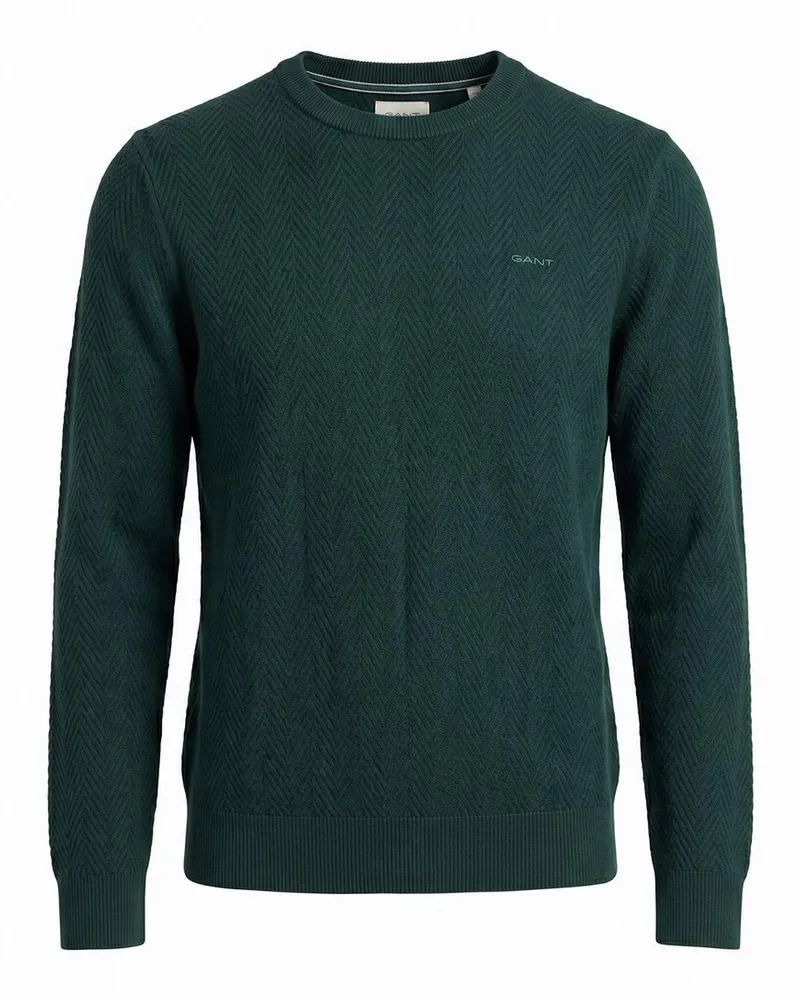Gant Rundhals-Pullover  grün Grün