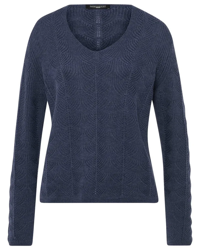 FADENMEISTER BERLIN V-Pullover  blau Blau