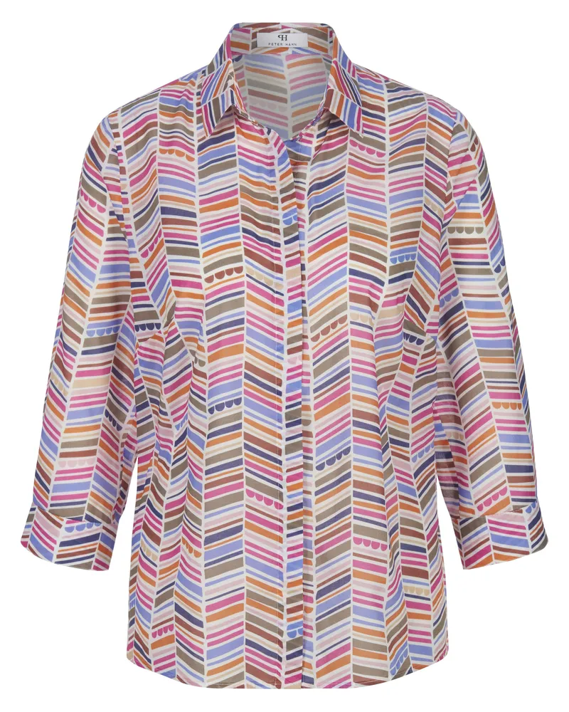 Peter Hahn Bluse 3/4-Arm  mehrfarbig Mehrfarbig