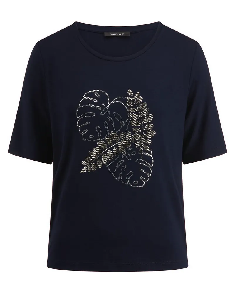 Peter Hahn Rundhals-Shirt  blau Blau