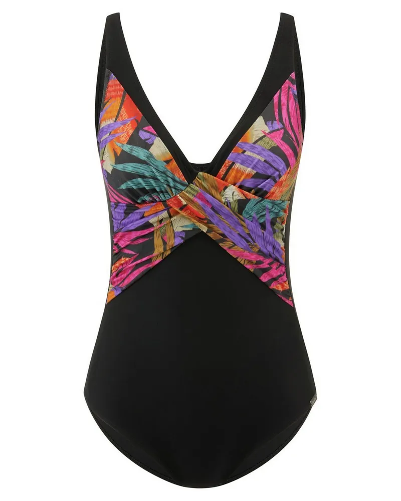 Charmline Badeanzug  schwarz Schwarz