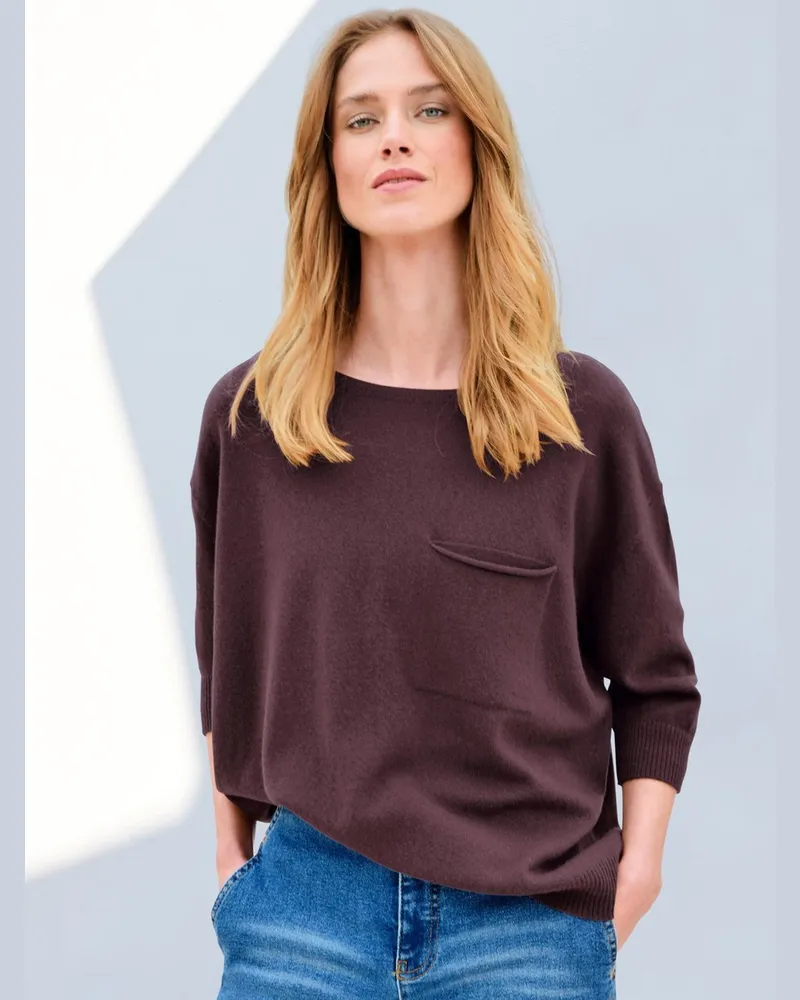 Peter Hahn Pullover 3/4-Arm  rot Rot