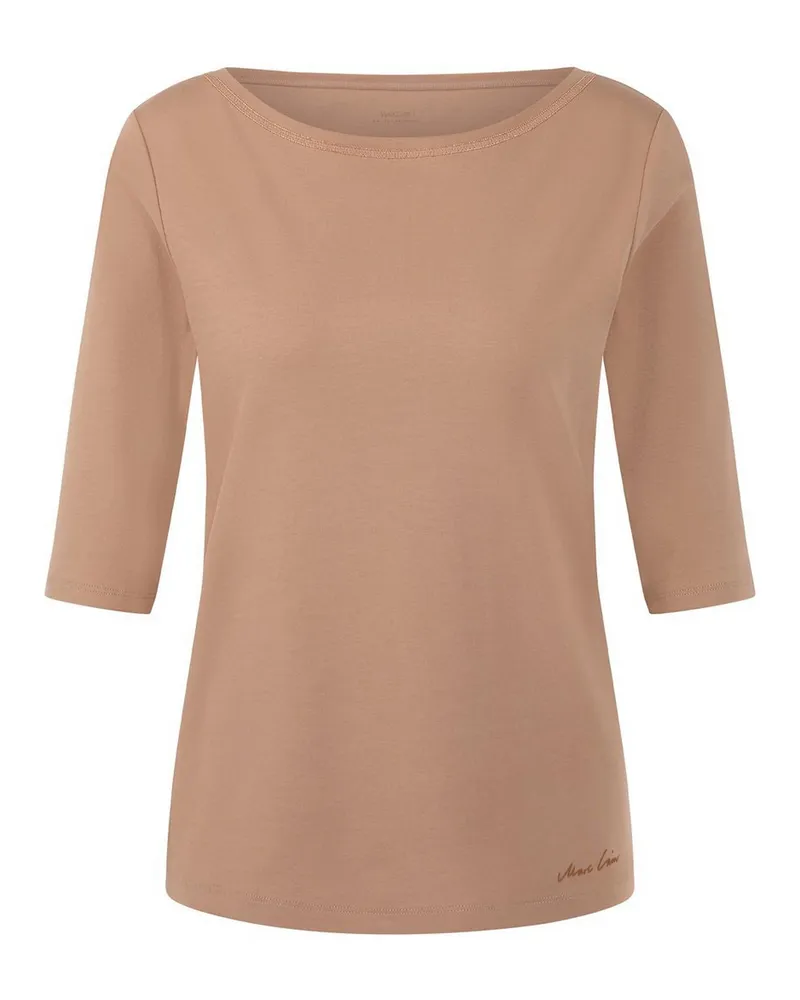 Marc Cain Shirt U-Boot-Ausschnitt  braun Braun