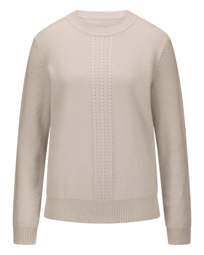 FADENMEISTER BERLIN Rundhals-Pullover  beige Beige