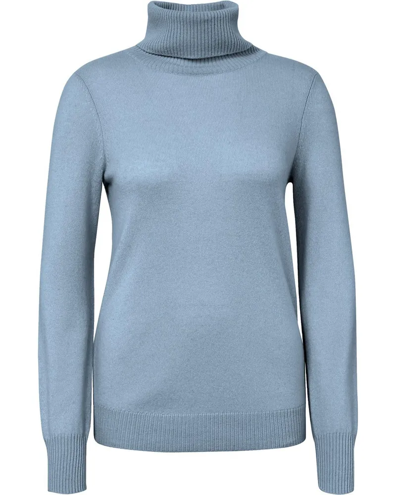 Peter Hahn Rollkragen-Pullover aus 100% Premium-Kaschmir  Cashmere blau Blau