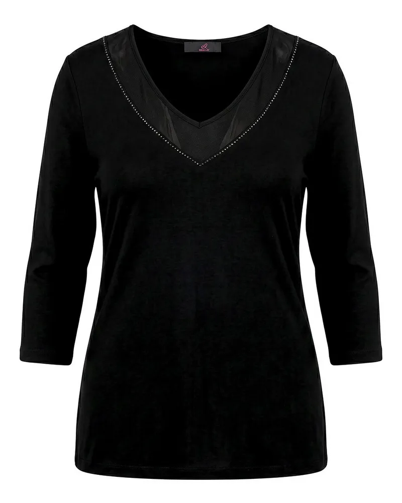 Emilia Lay V-Shirt  schwarz Schwarz