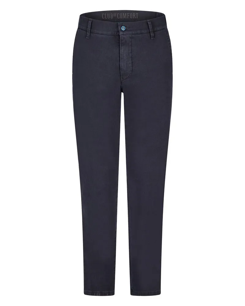 Club of Comfort Flatfront-Hose Slim Fit  blau Blau