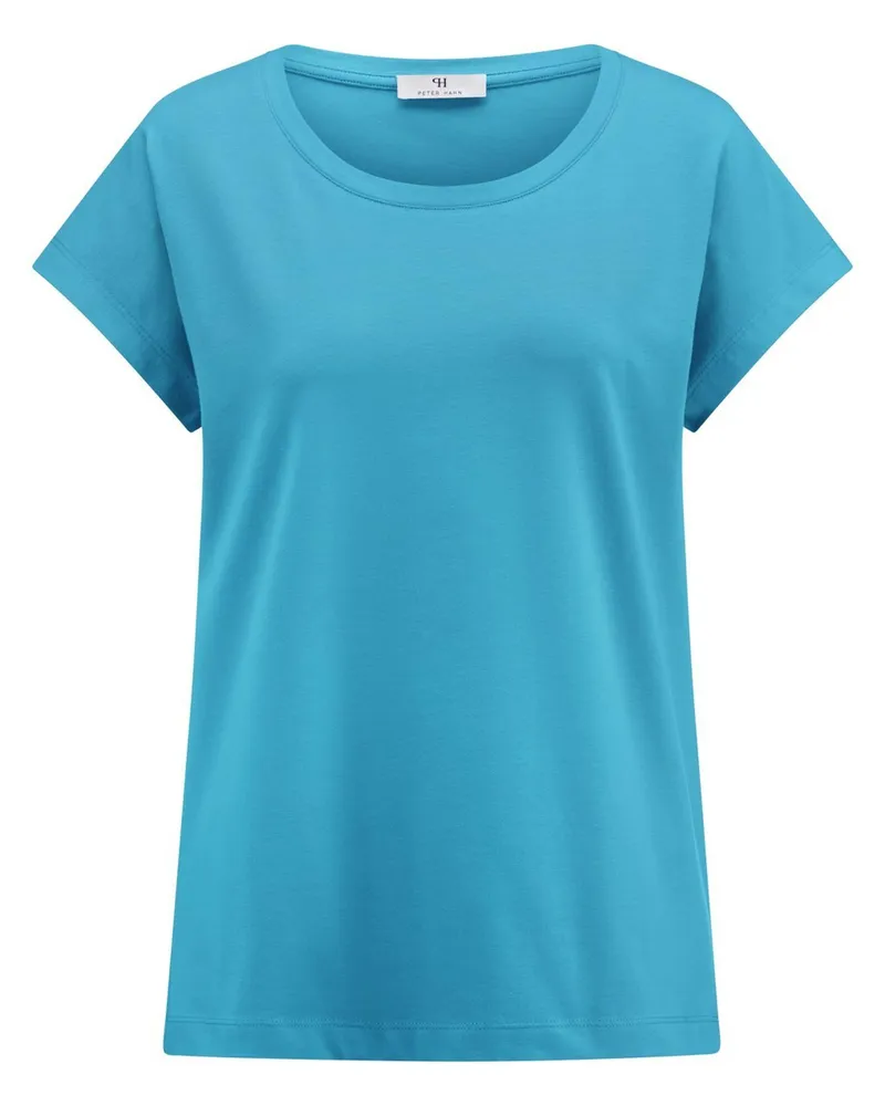 Peter Hahn Rundhals-Shirt  blau Blau