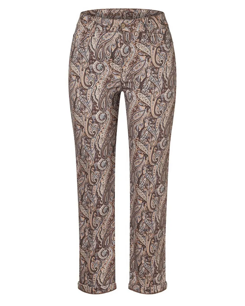 MAC Jeans Knöchellange Straight Fit-Hose  braun Braun