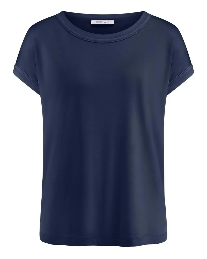 Peter Hahn Rundhals-Shirt  blau Blau