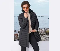 Stepp-Kurzmantel  schwarz