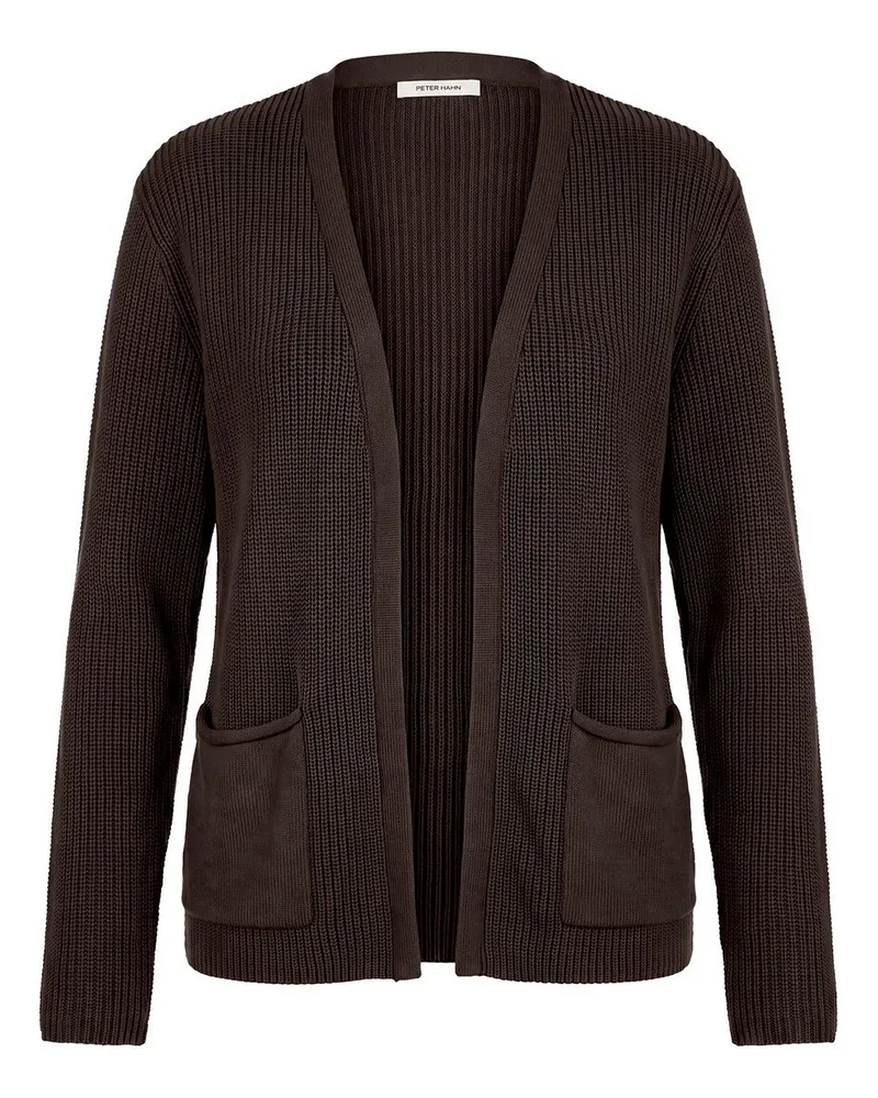 Peter Hahn Strickjacke  braun Braun